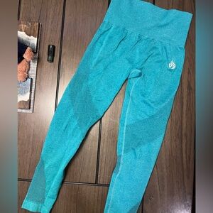 Ryderwear Teal Athletic Leggings small